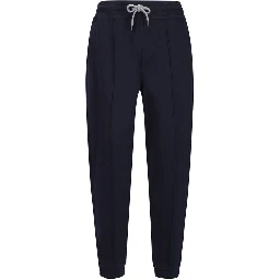 Blue Cotton Joggers (Workout Pants)