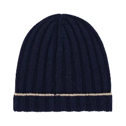 Blue Cashmere Beanie