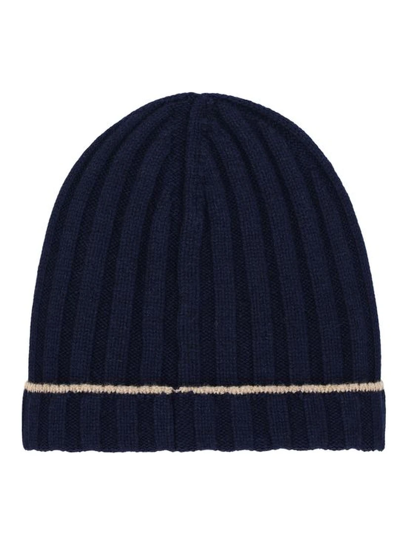 Blue Cashmere Beanie