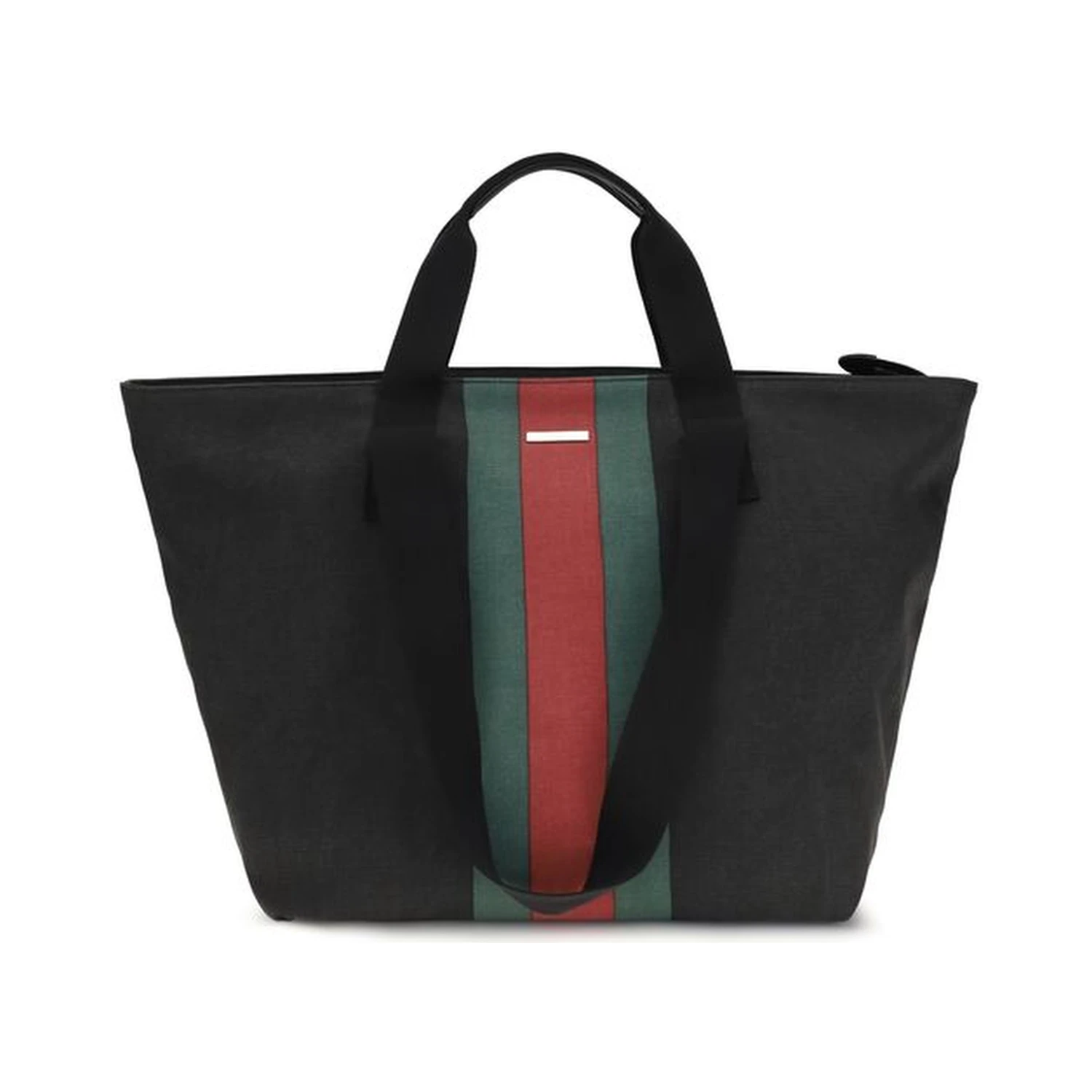Black Cotton Shoulder Bag