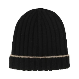 Black Cashmere Beanie
