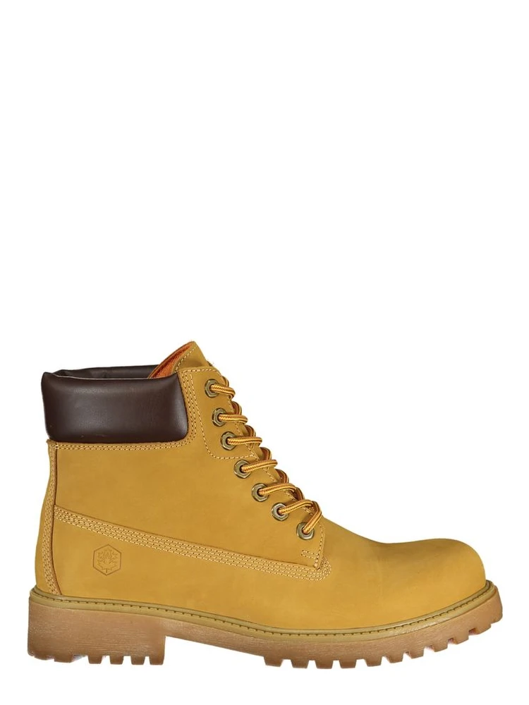 Yellow Leather Men Boot