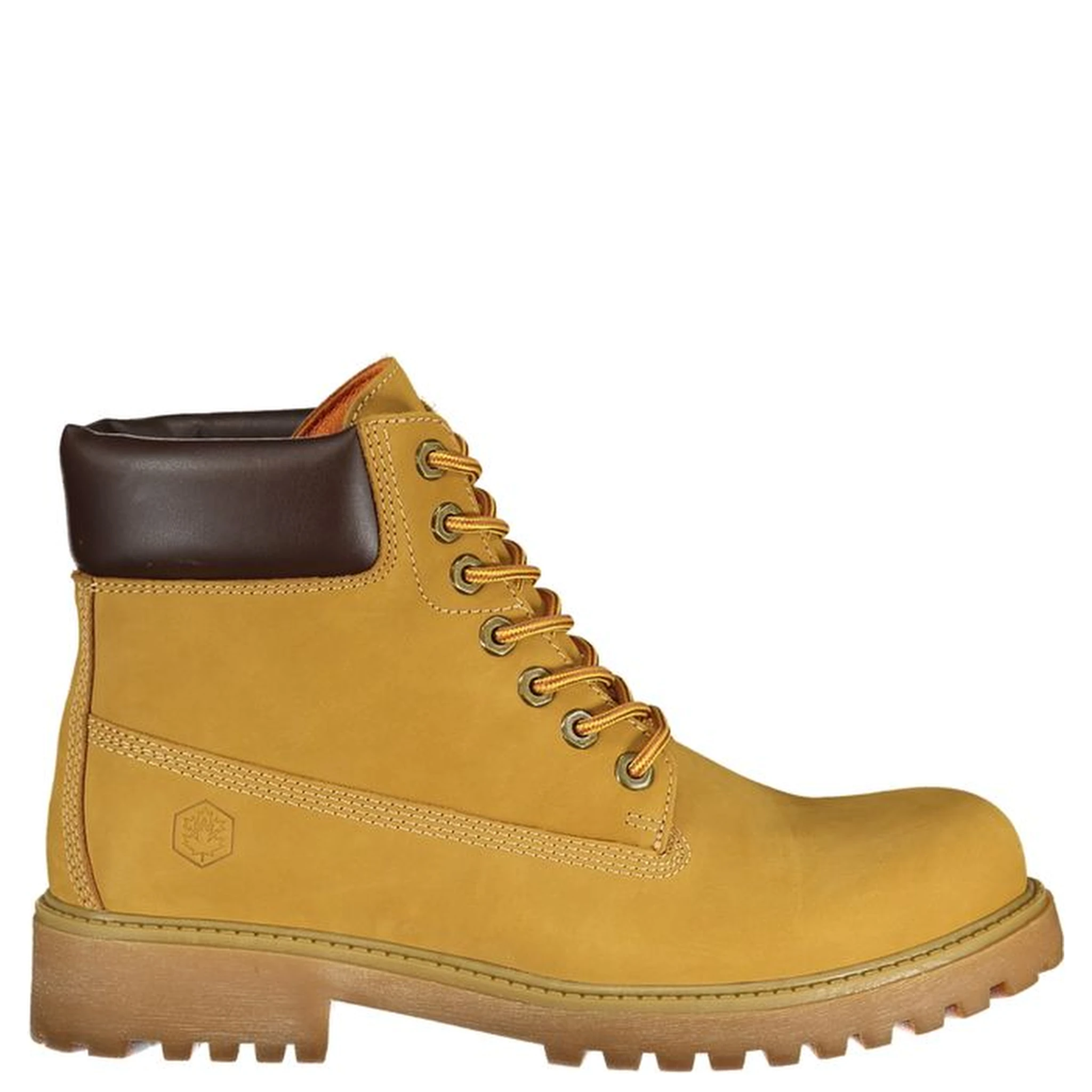 Yellow Leather Men Boot