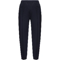 Blue Cotton Joggers (Workout Pants)