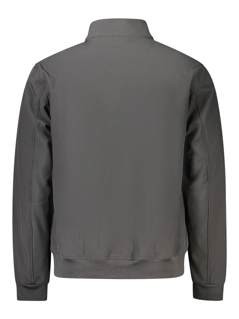 Black Polyester Men's Jacket