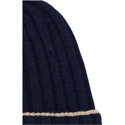 Blue Cashmere Beanie