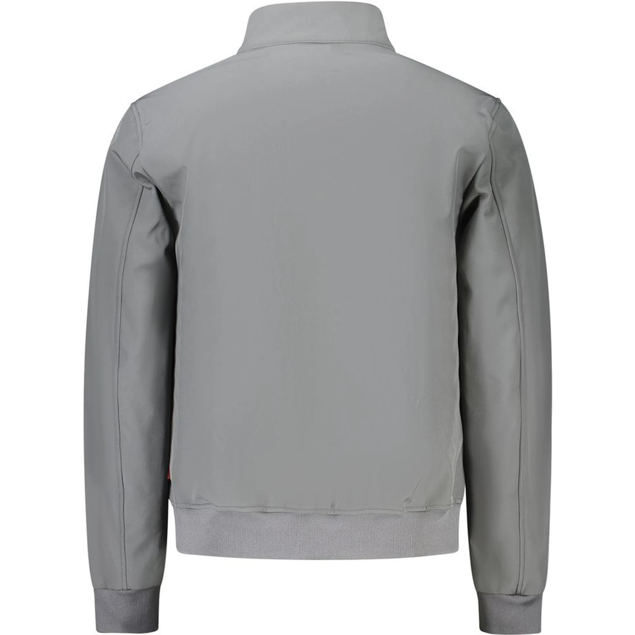 Gray Polyester Men's Jacket