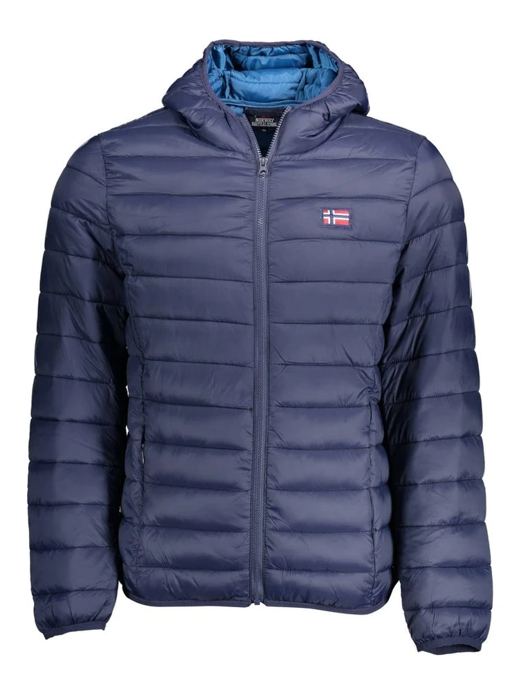 Blue Polyamide Men's Jacket