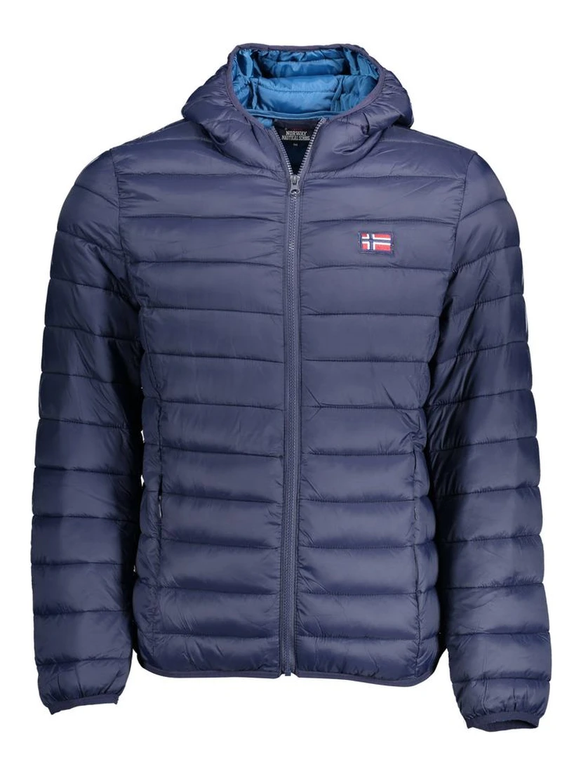 Blue Polyamide Men's Jacket