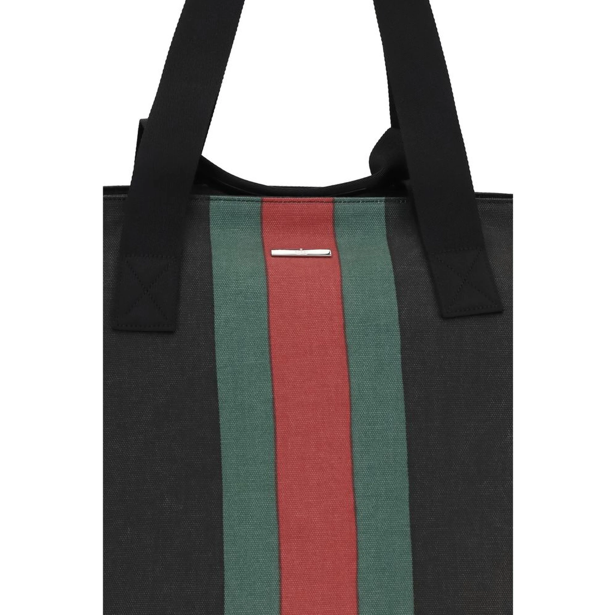 Black Cotton Shoulder Bag