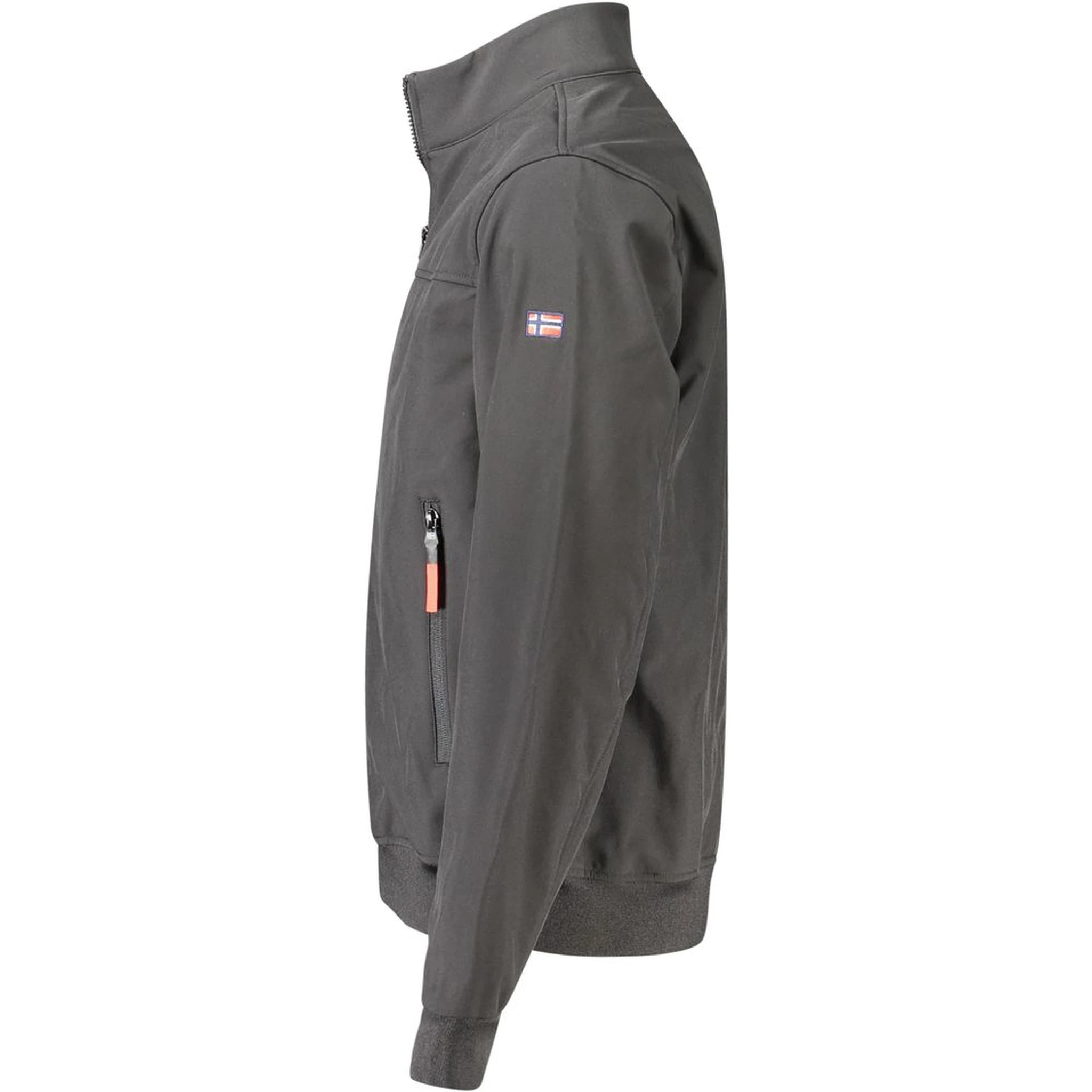 Black Polyester Men's Jacket