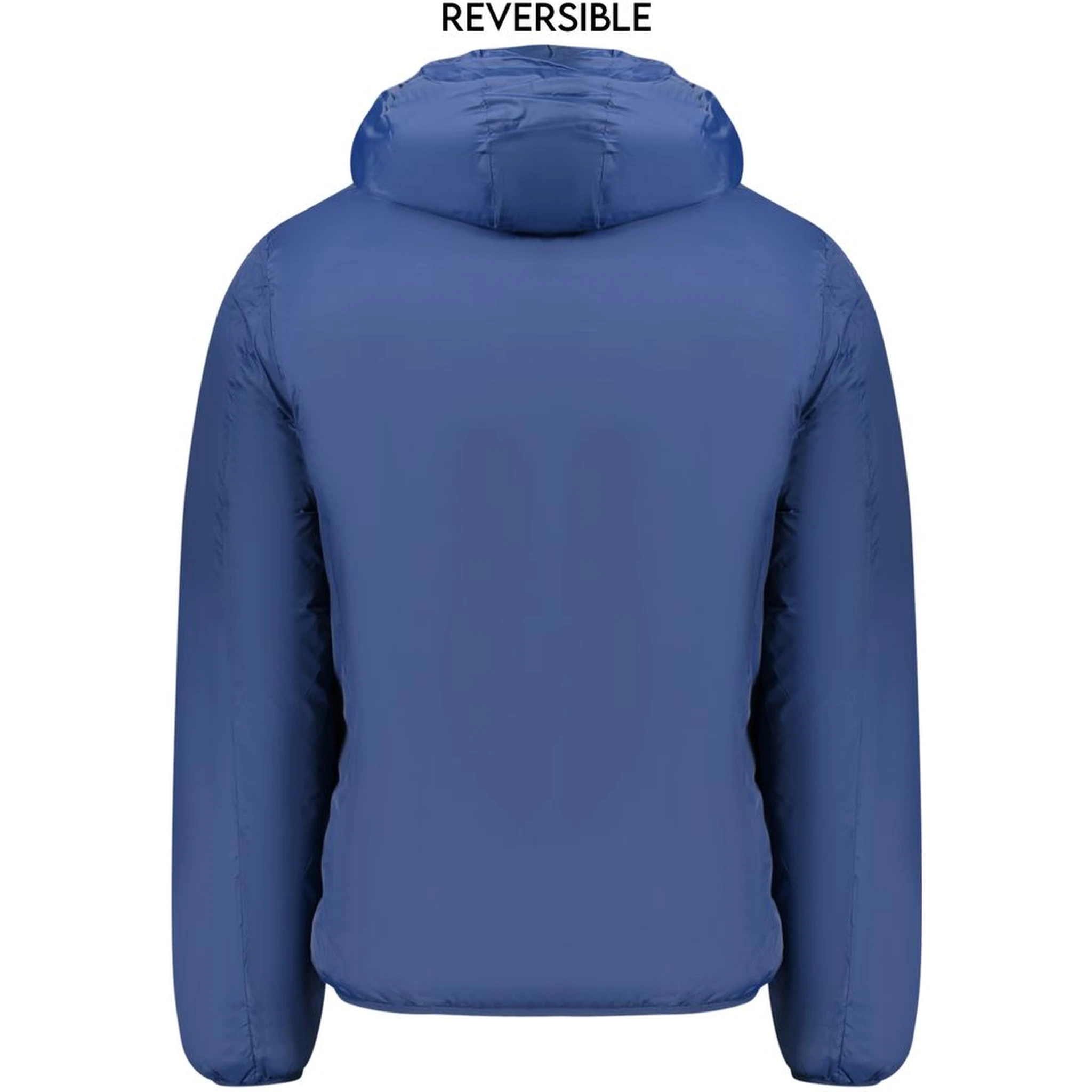 Blue Polyamide Men Jacket