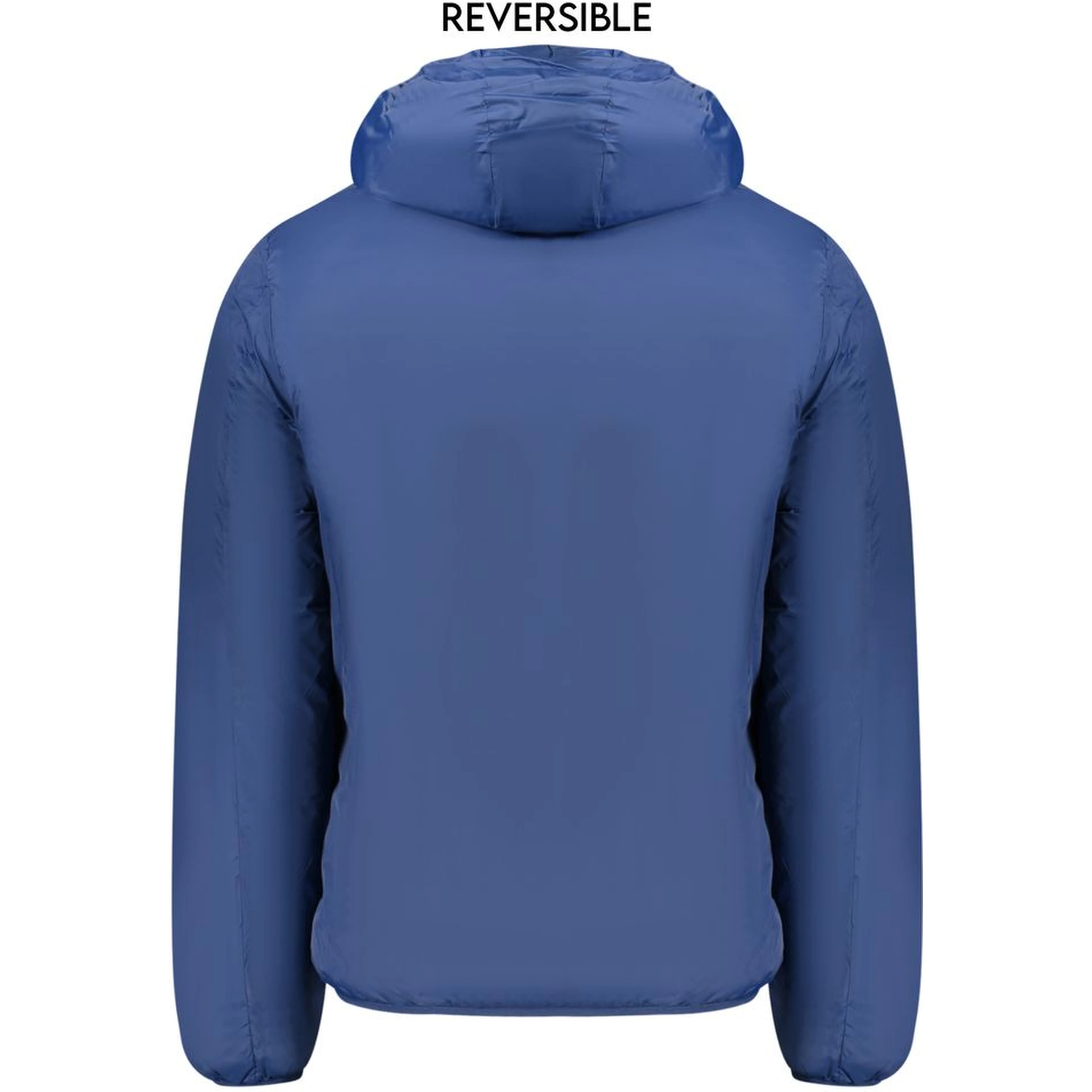Blue Polyamide Men Jacket