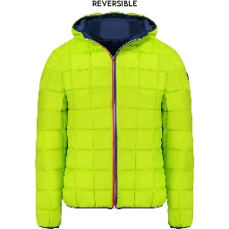 Blue Polyamide Men Jacket