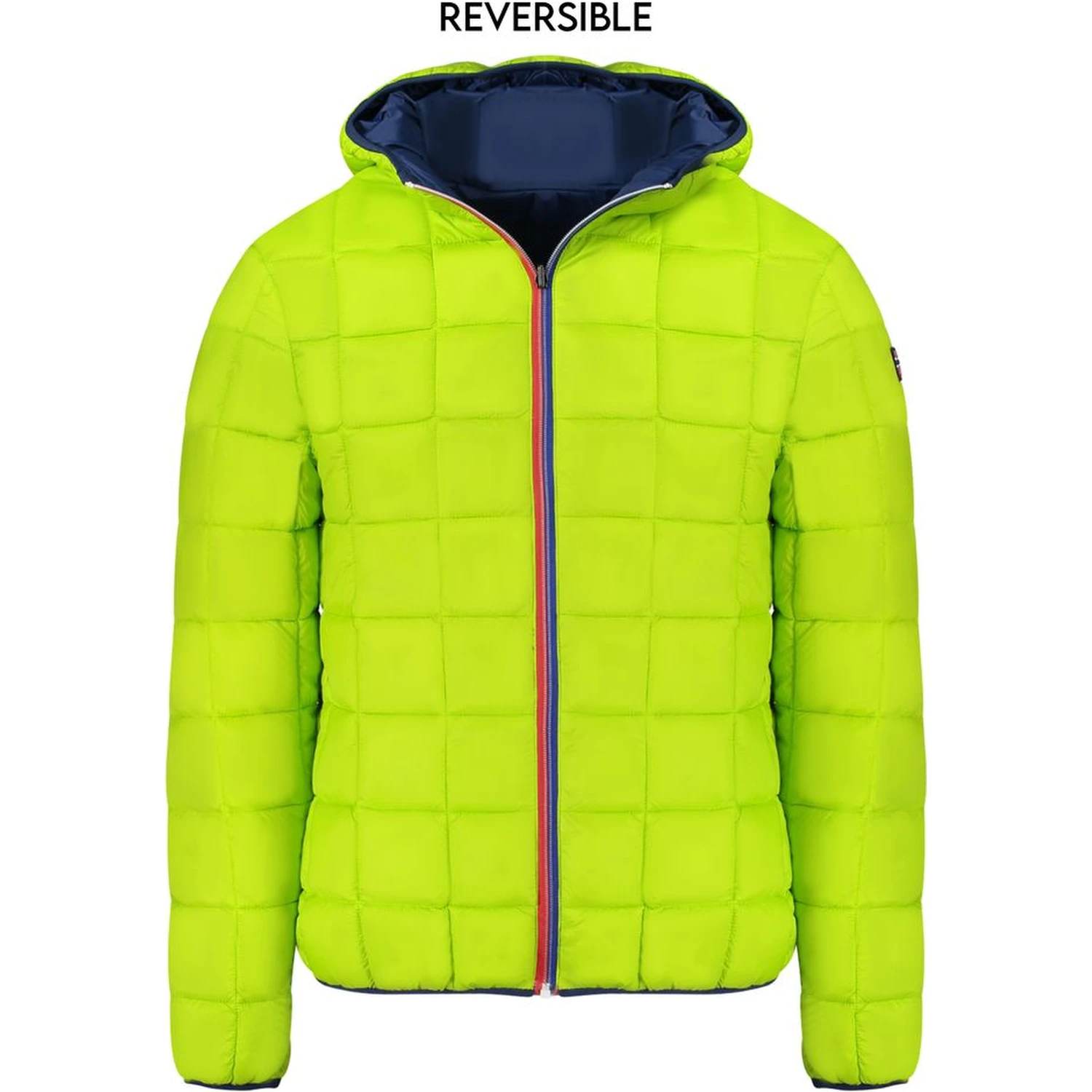 Blue Polyamide Men Jacket