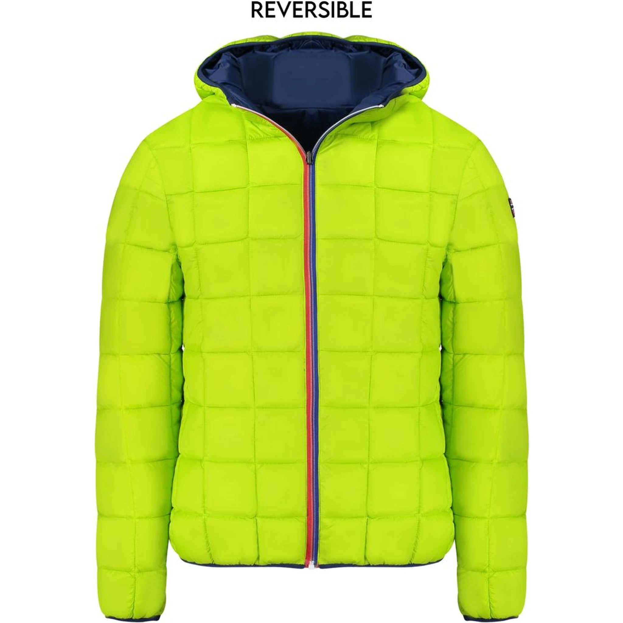 Blue Polyamide Men Jacket