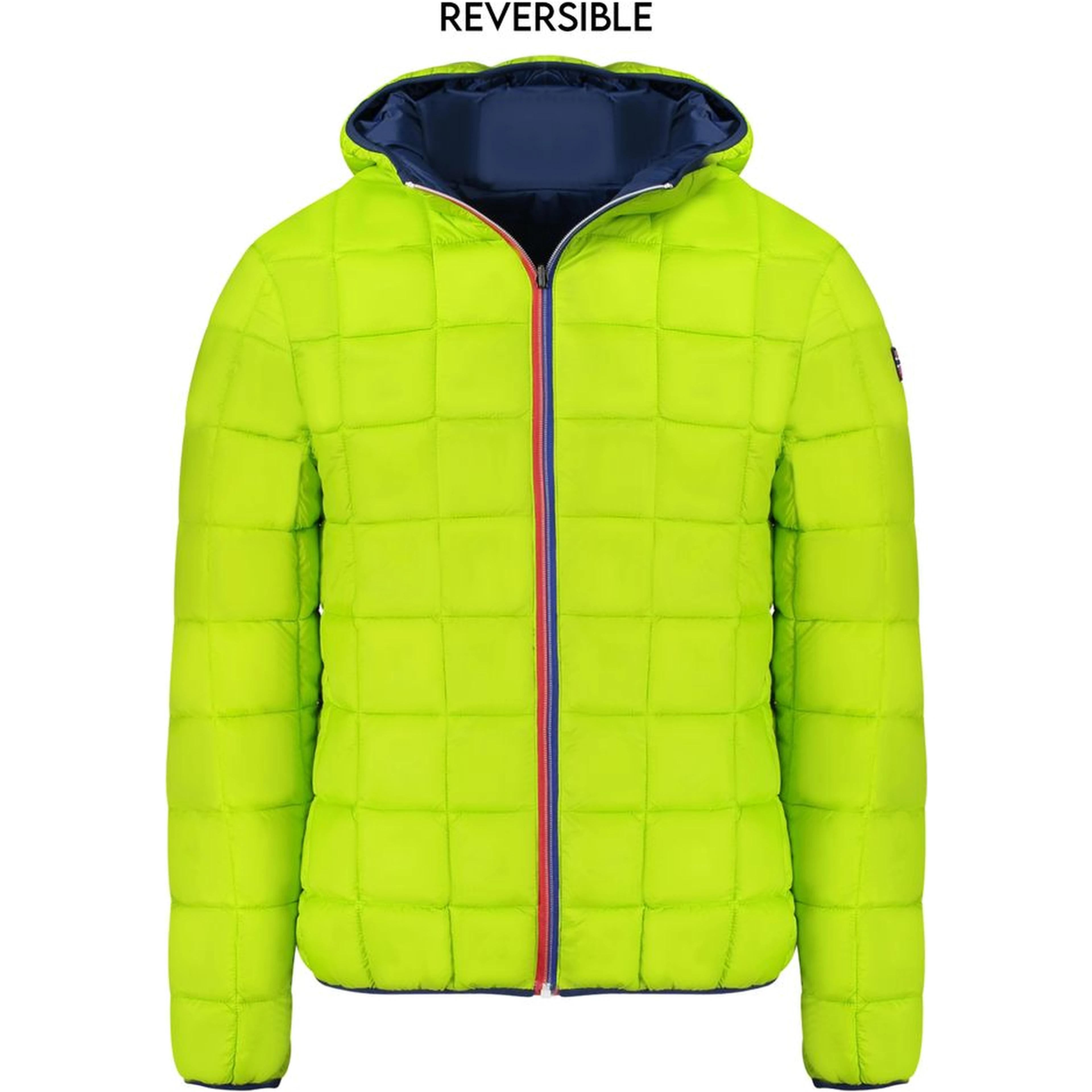 Blue Polyamide Men Jacket