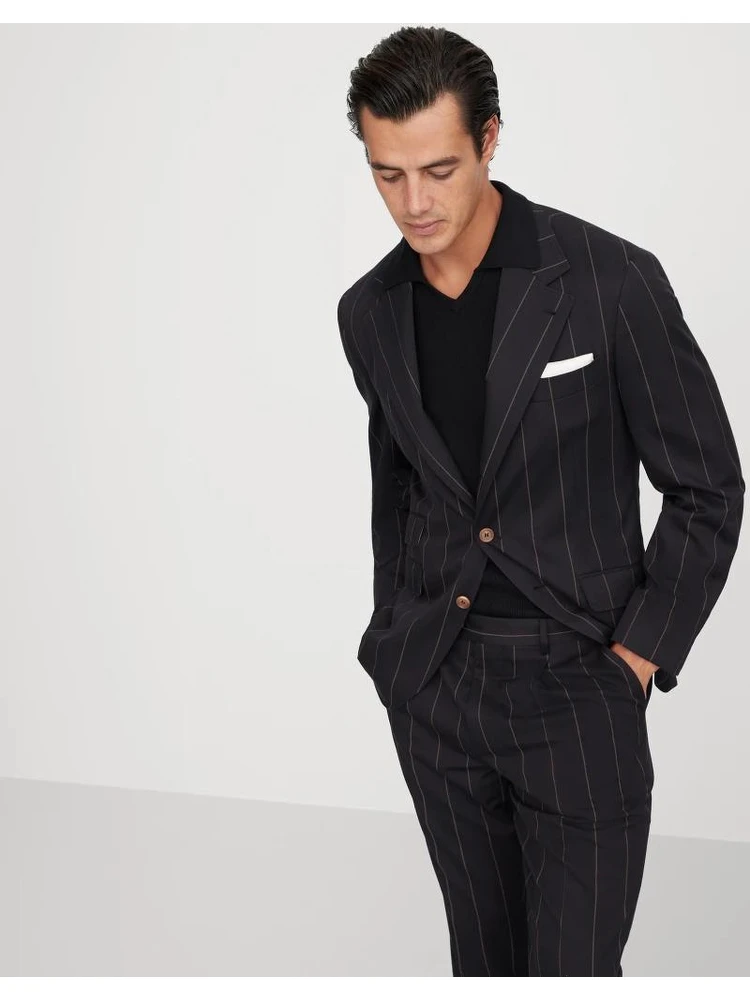 Bicolor Wool Blazer