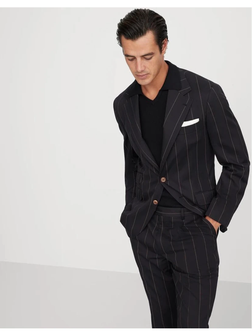 Bicolor Wool Blazer