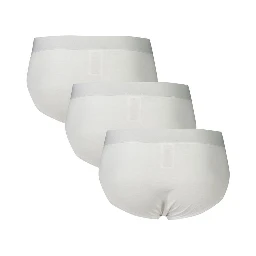 White Polyester Men's Underwear Slip
