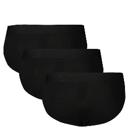 Black Polyester Men's Underwear
