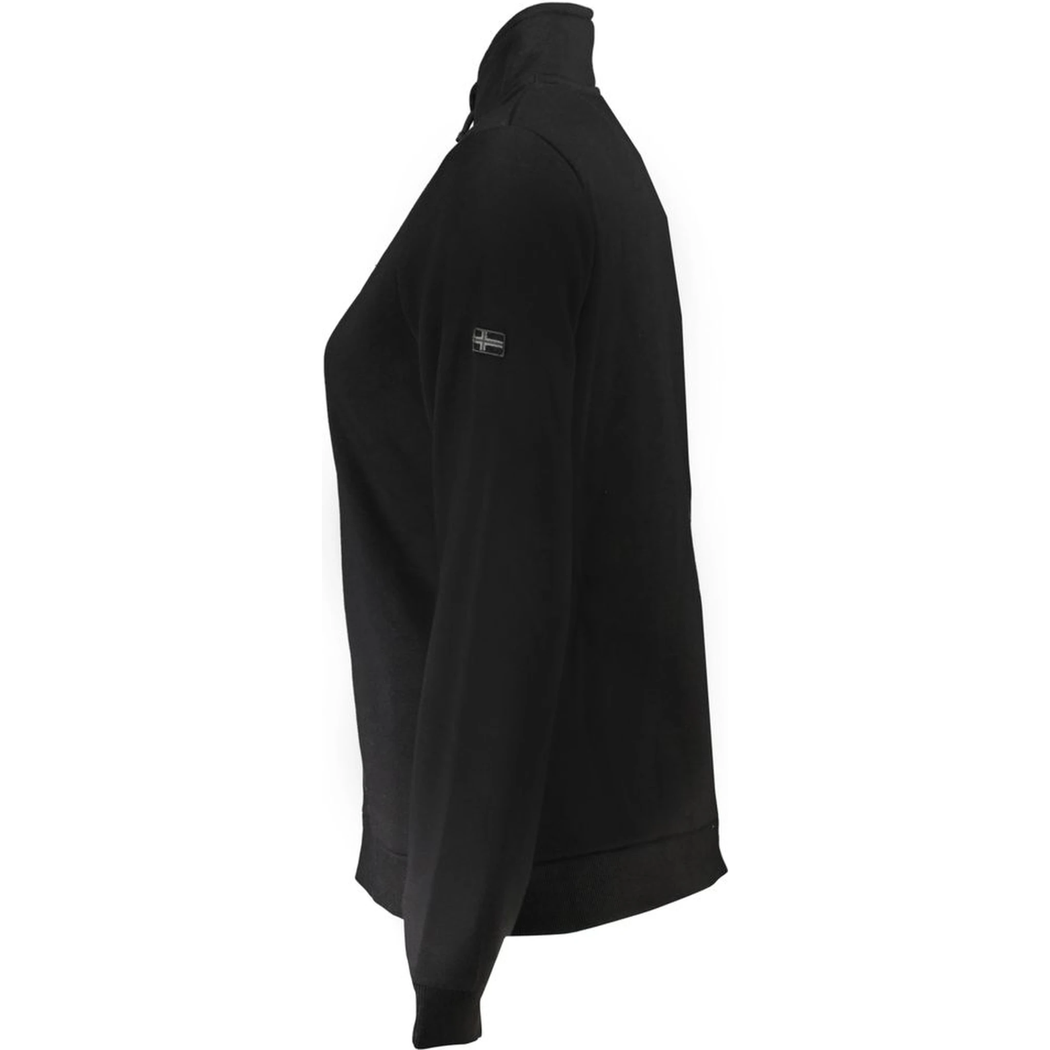 Black Cotton Women's Sweatshirt