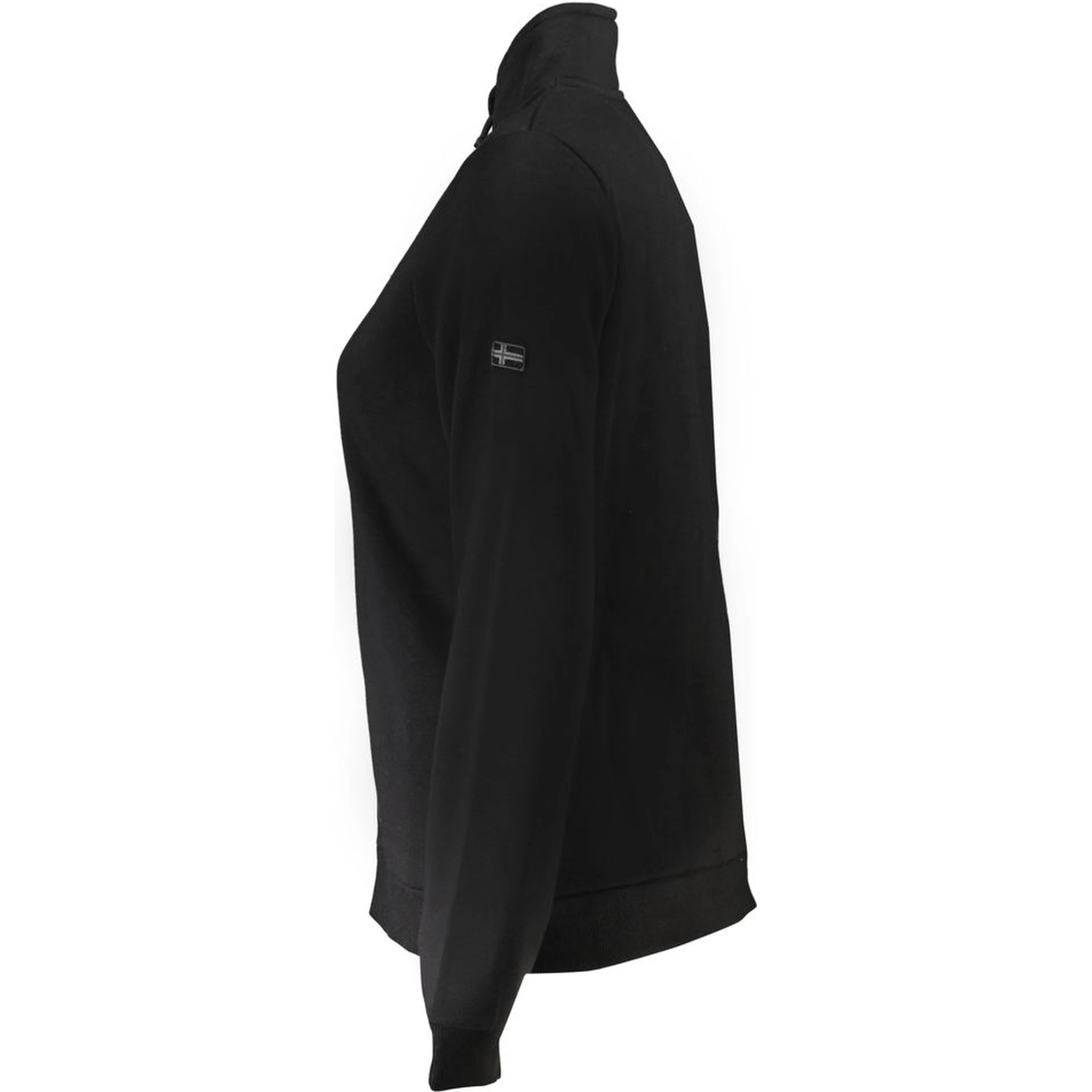 سويت شيرت نسائي أسود من القطن