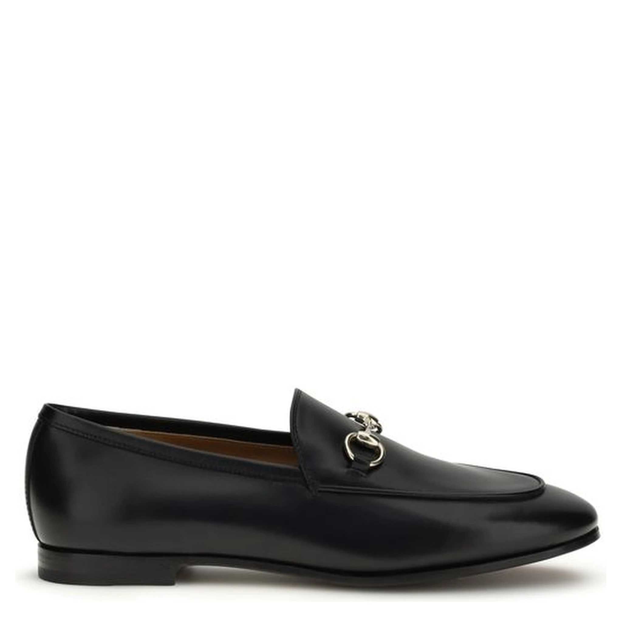 Black Calf Leather Bos Taurus Slip-On Loafers