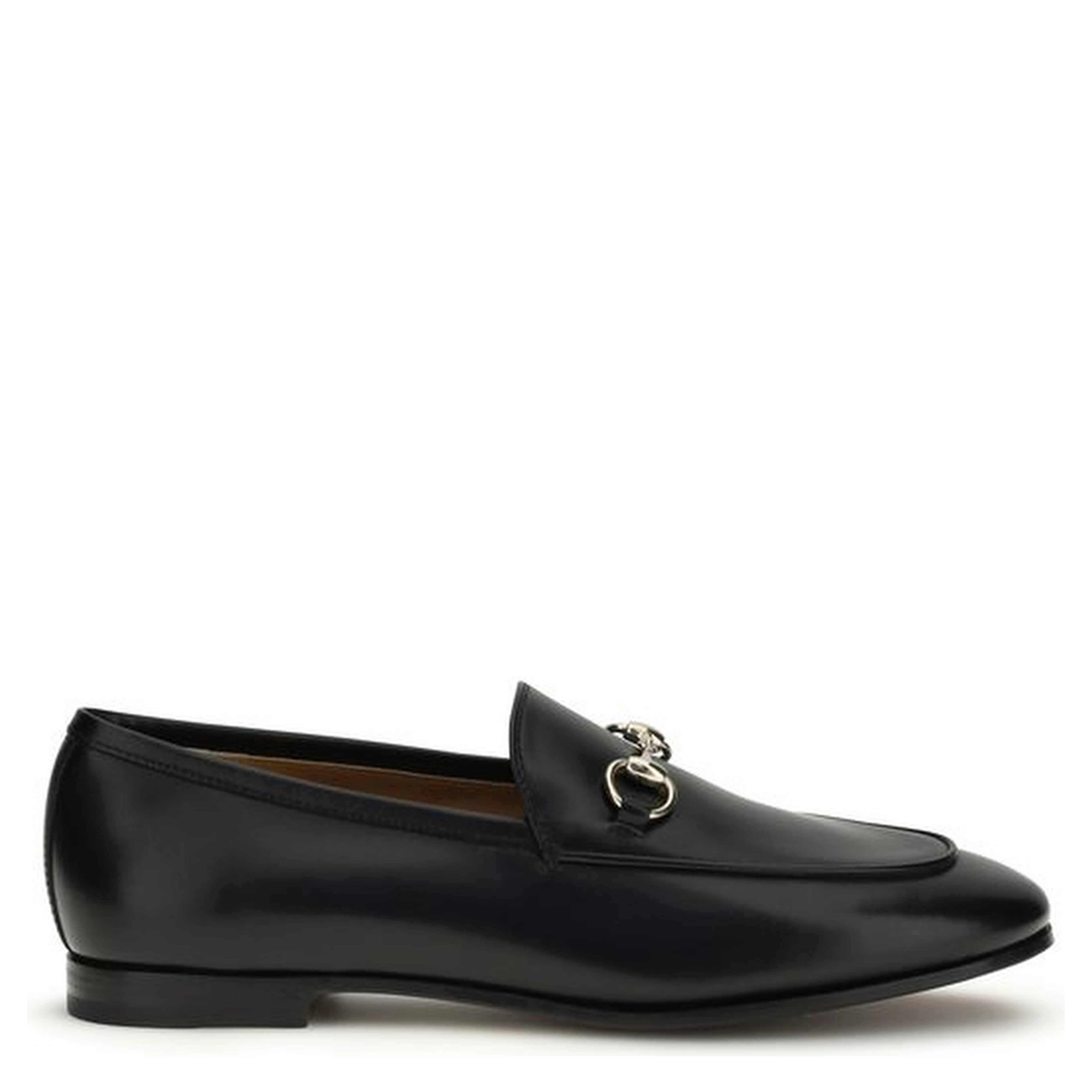 Black Calf Leather Bos Taurus Slip-On Loafers
