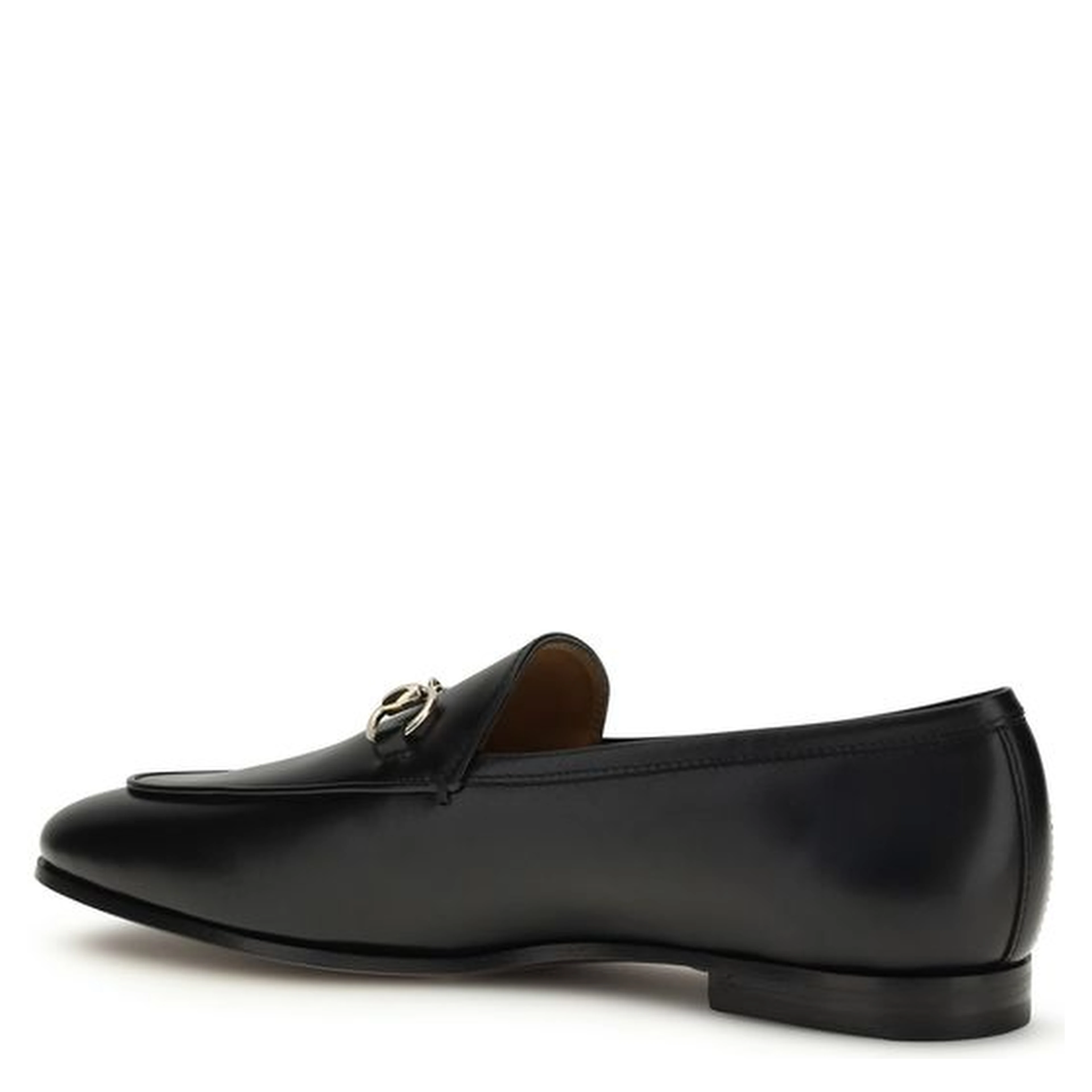 Black Calf Leather Bos Taurus Slip-On Loafers