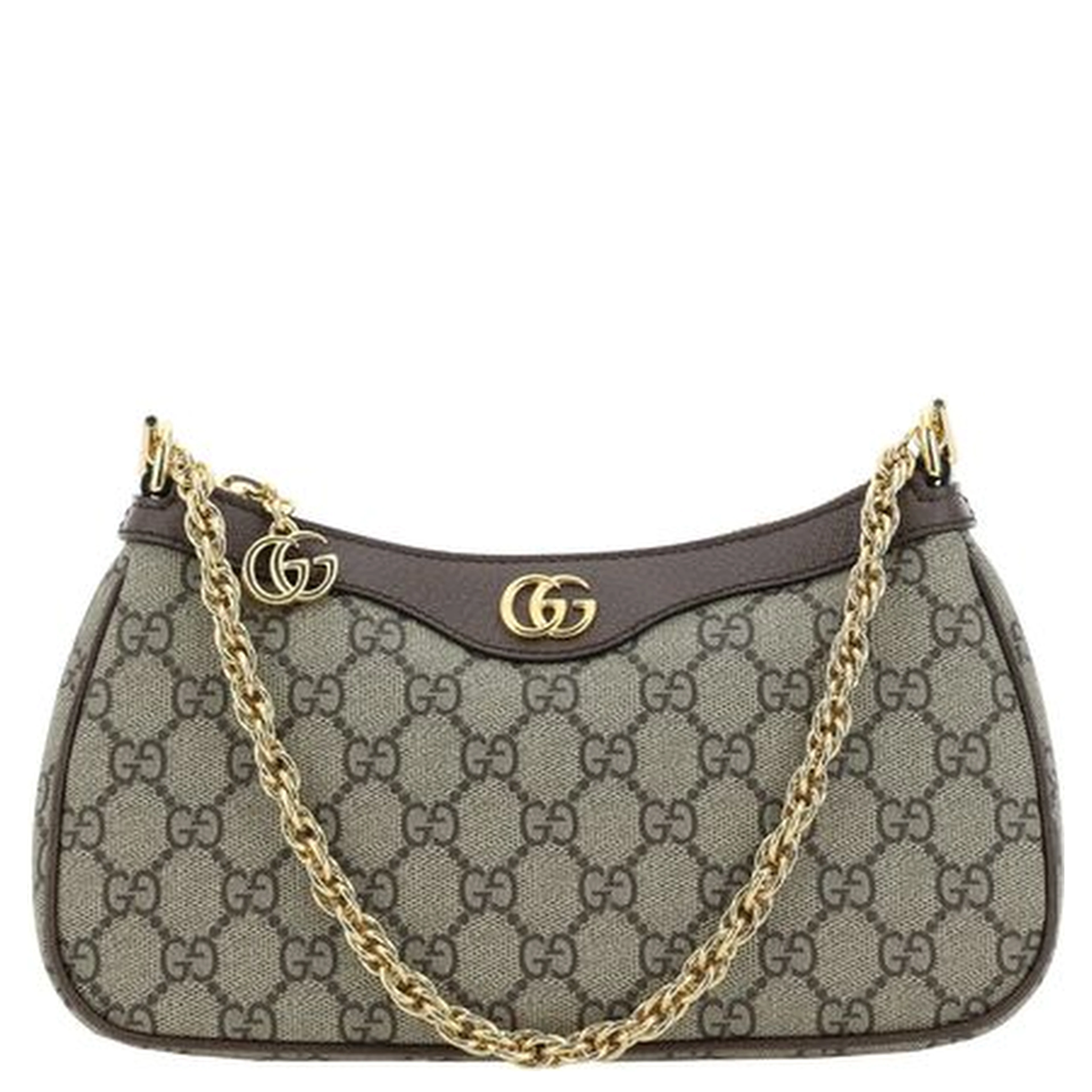 Brown Cotton Shoulder Bag