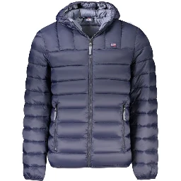 Blu Poliammide Men Jacket