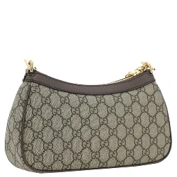 Brown Cotton Shoulder Bag