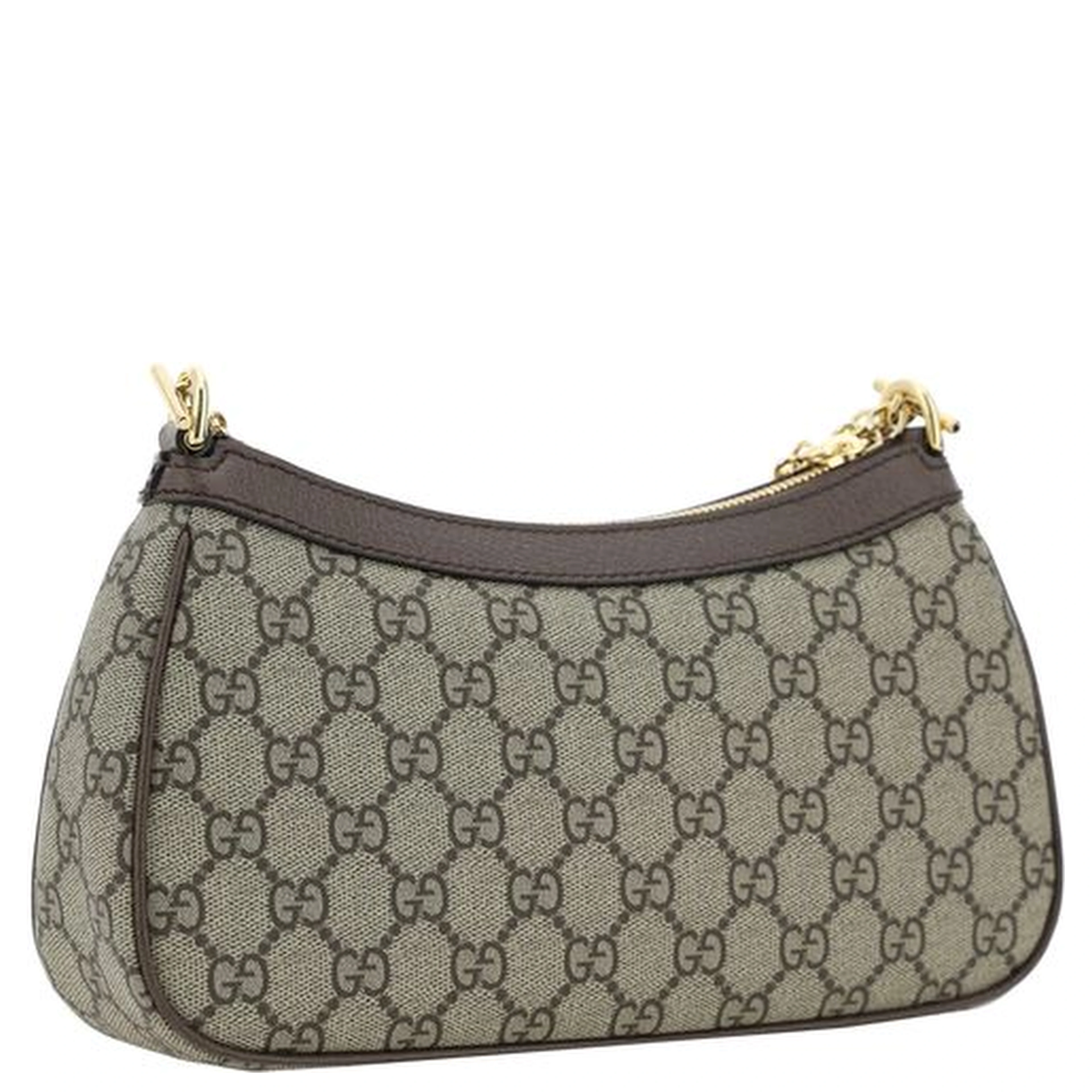 Brown Cotton Shoulder Bag