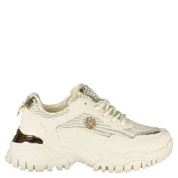 Beige Polyester Women Sneaker
