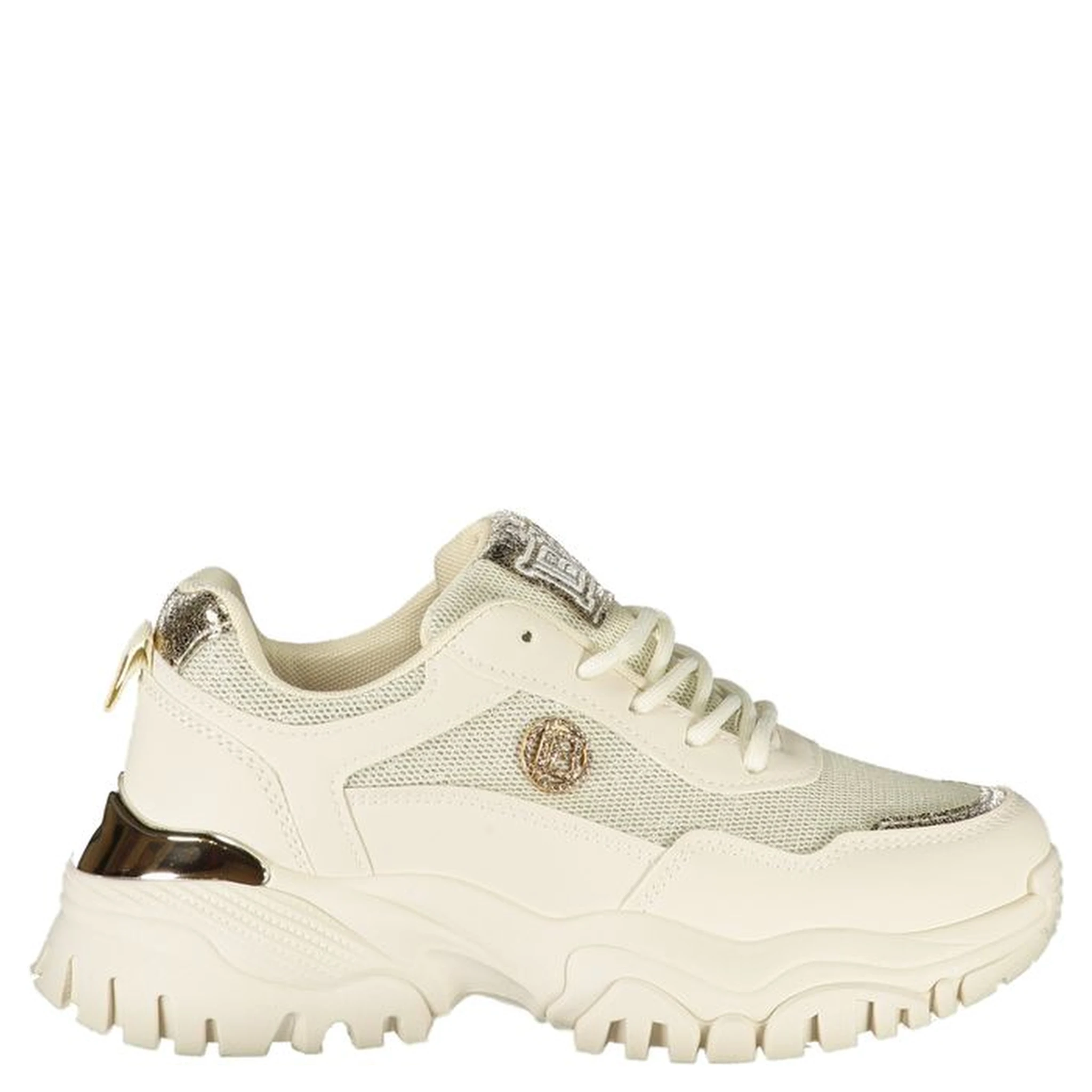 Beige Polyester Women Sneaker