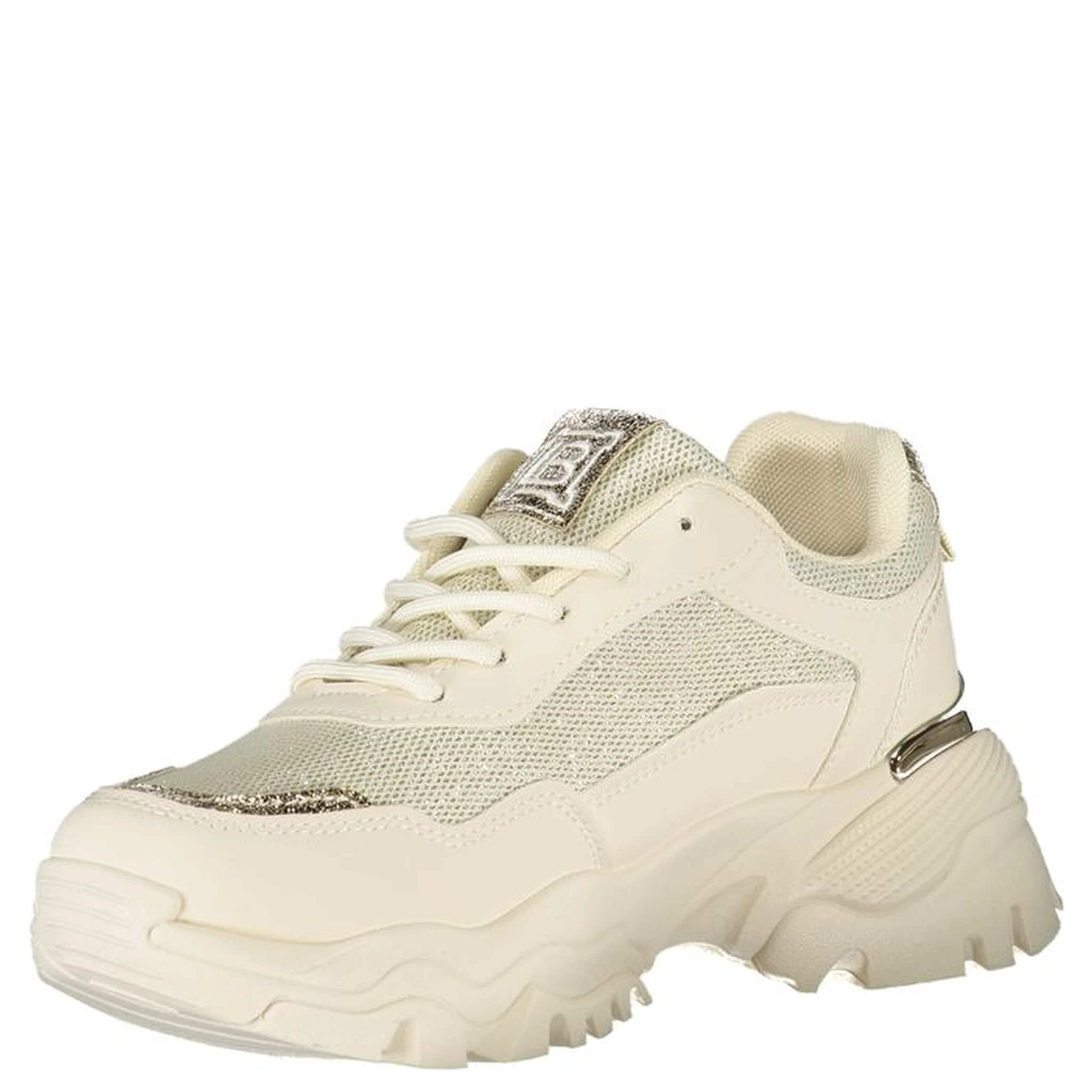 Beige Polyester Women Sneaker