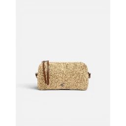PINKO BAULETTO TRITTICO RAFIA handbag