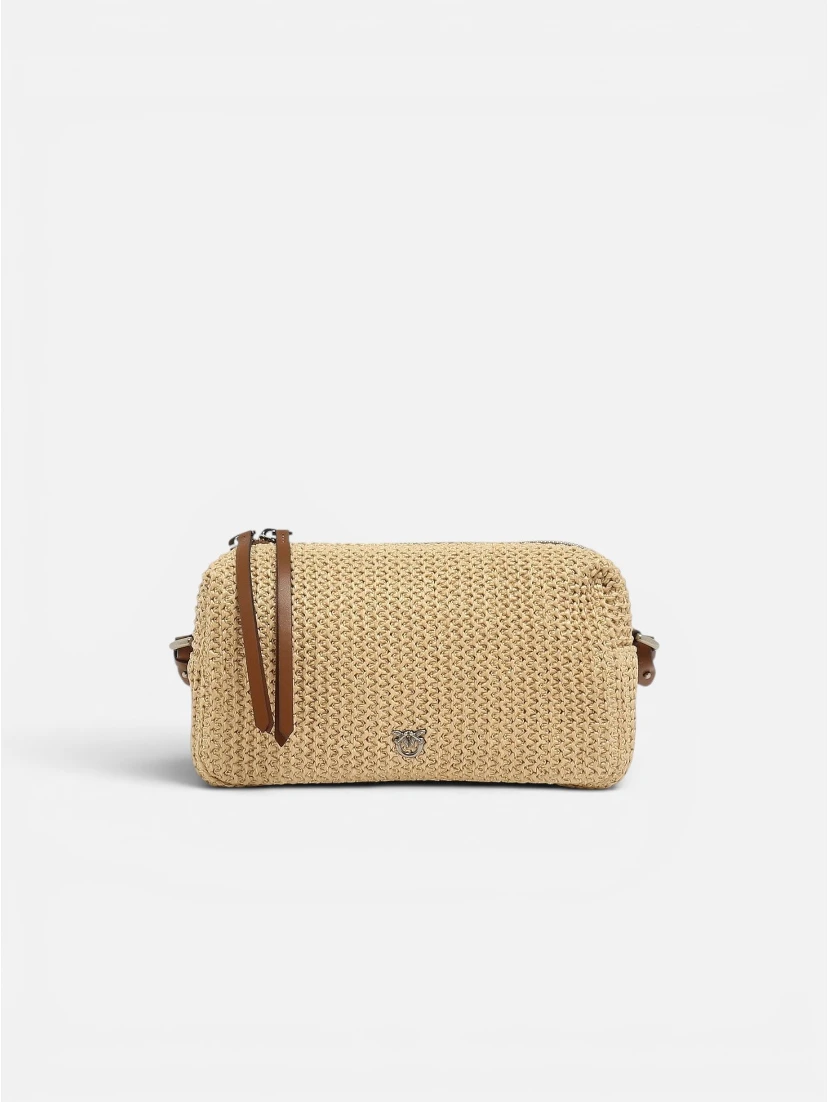 PINKO BAULETTO TRITTICO RAFIA handbag