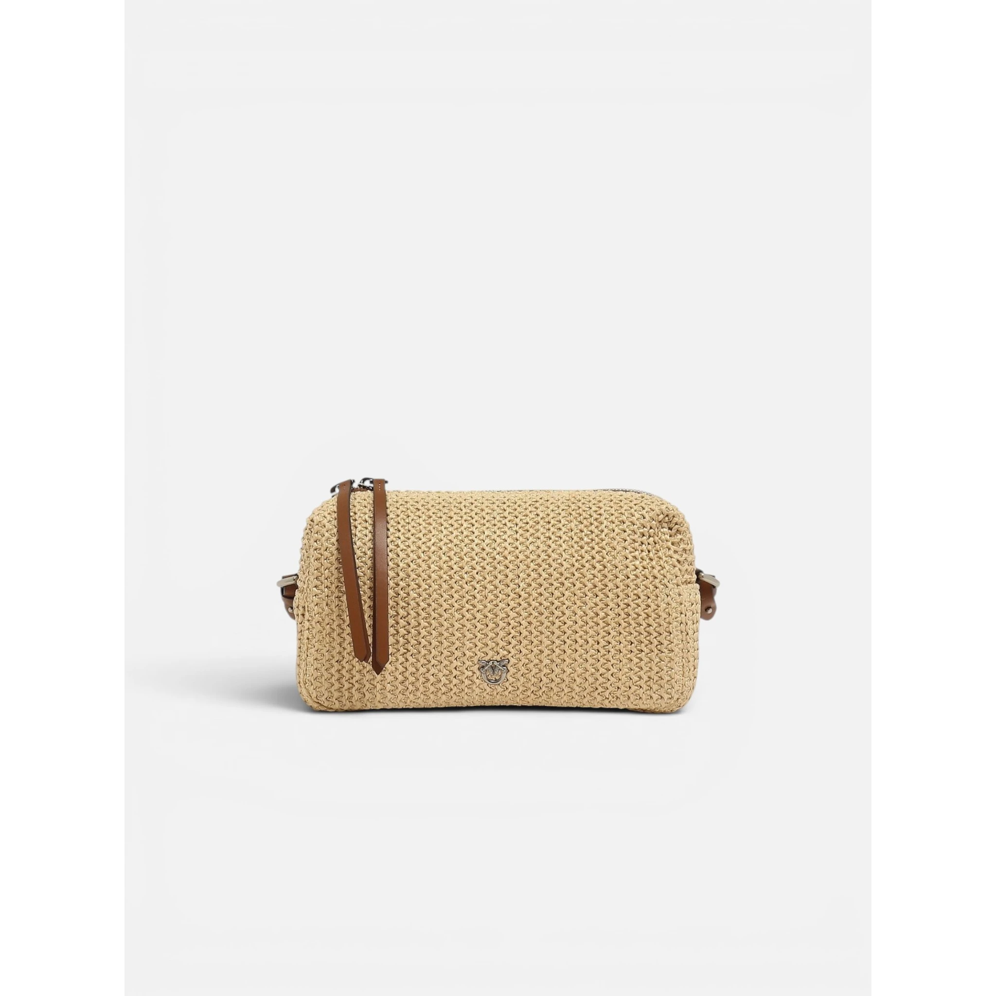 PINKO BAULETTO TRITTICO RAFIA handbag