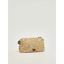 PINKO BAULETTO TRITTICO RAFIA handbag