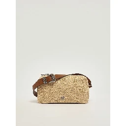 PINKO BAULETTO TRITTICO RAFIA handbag