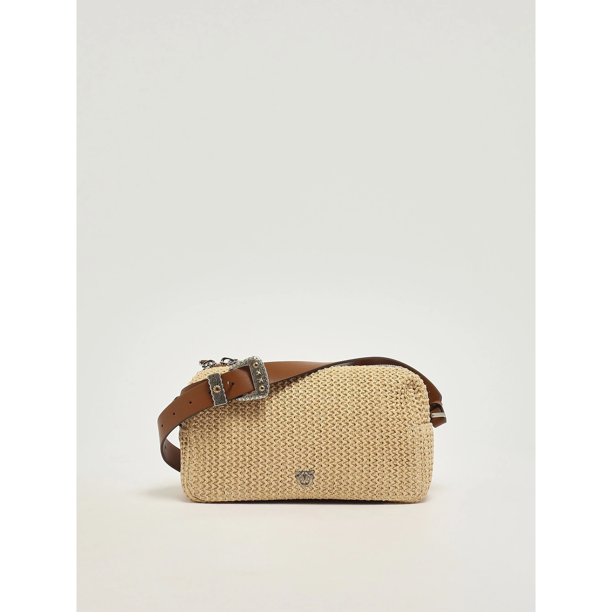 PINKO BAULETTO TRITTICO RAFIA handbag