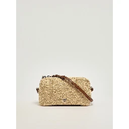 PINKO BAULETTO TRITTICO RAFIA handbag