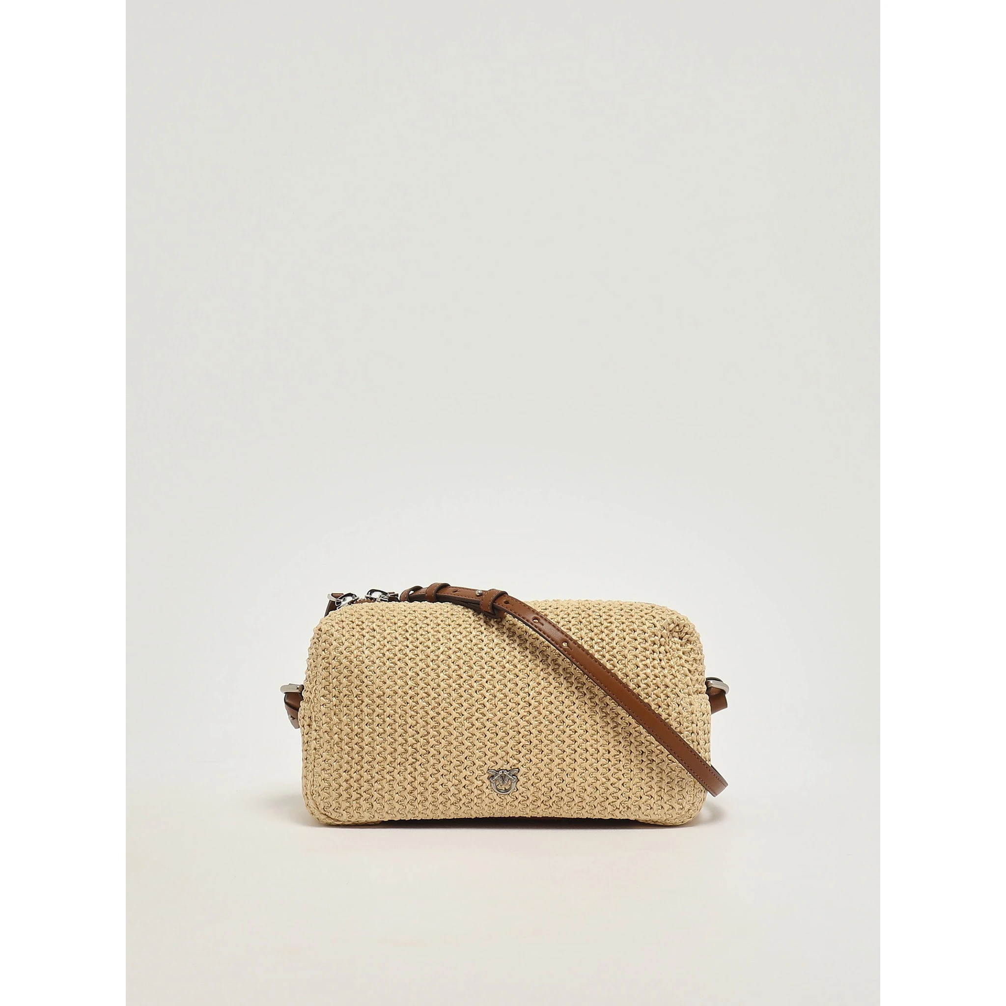PINKO BAULETTO TRITTICO RAFIA handbag