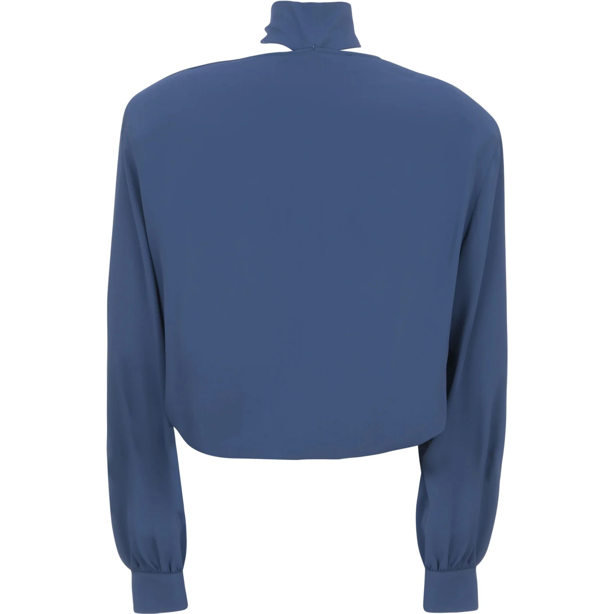BLUSA INCROCIATA CON SCIARPINA  CREPE DE CHINE