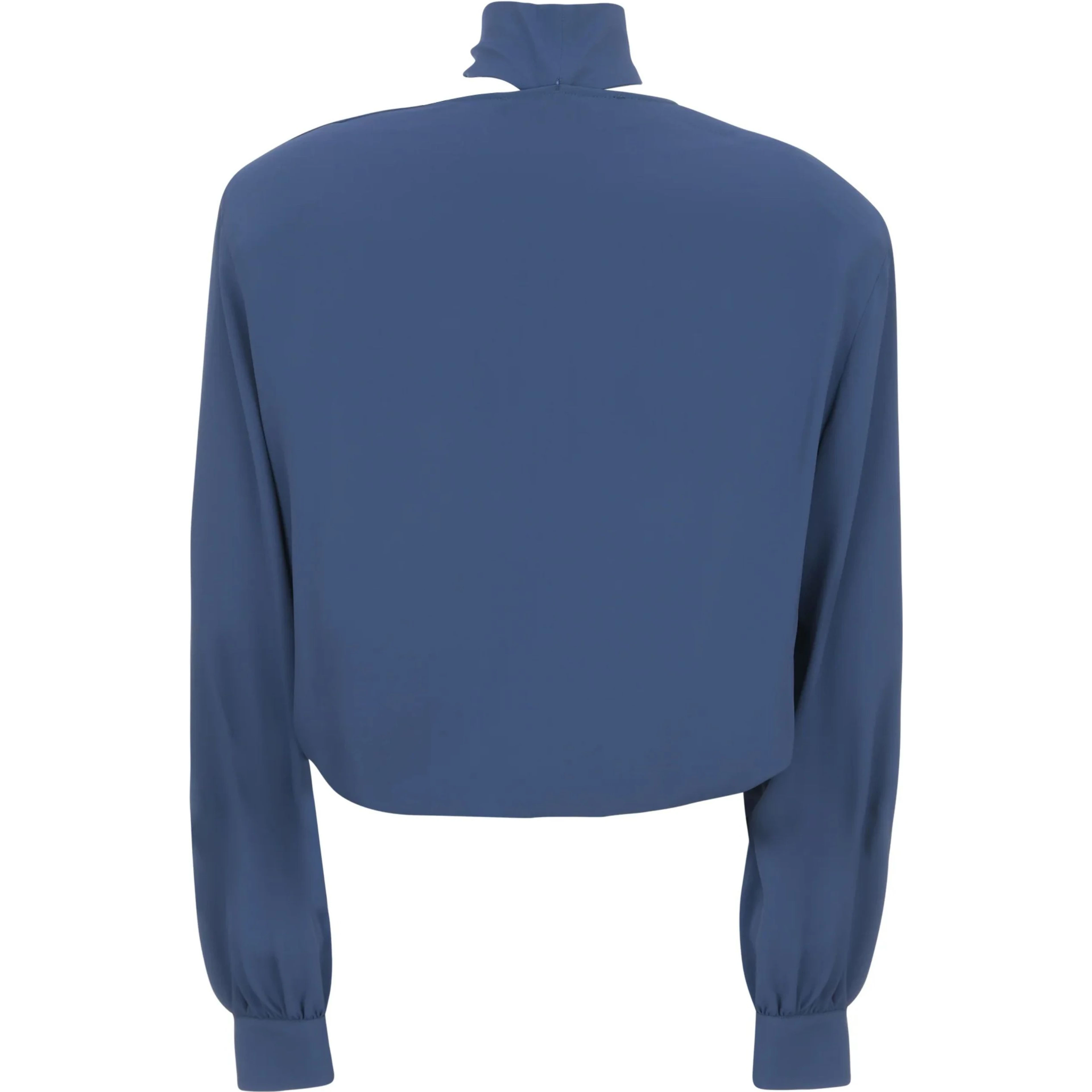 BLUSA INCROCIATA CON SCIARPINA  CREPE DE CHINE