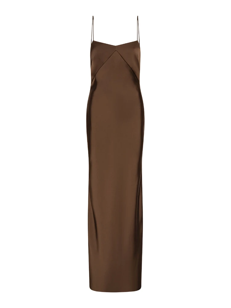 SATIN MAXI SLIP DRESS