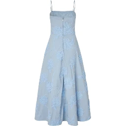 FLARED MIDI STRAP DRESS