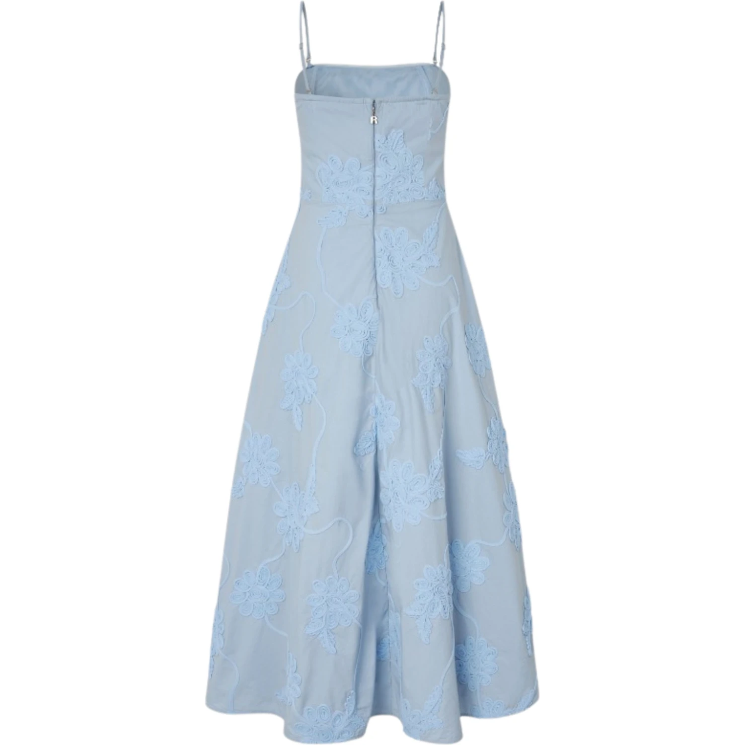 FLARED MIDI STRAP DRESS